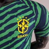 2022 Brazil Special Edition Green Blue Player Jersey