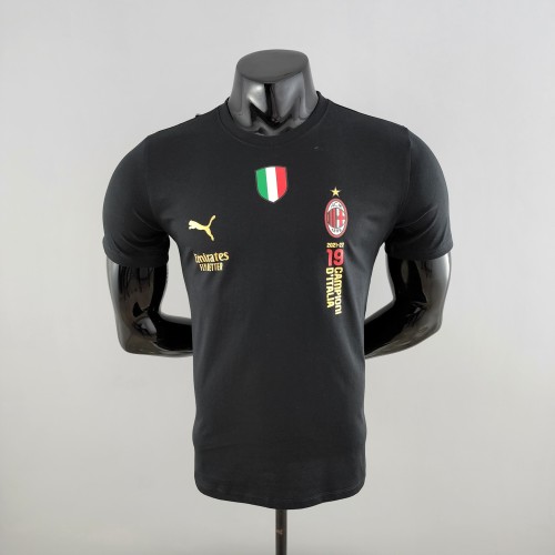 22-23 AC Milan Black T-shirt（AC米兰黑色T恤）