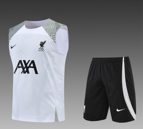 22-23 Liverpool training White Vest Suit 利物浦白色背心套装