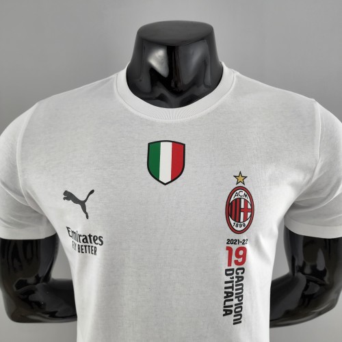 22-23 AC Milan White T-shirt（AC米兰白色T恤）