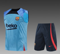 22-23 Barcelona training Blue Vest Suit