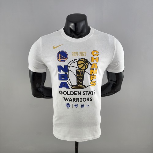21-22 Golden state warriors champions White T-shirt