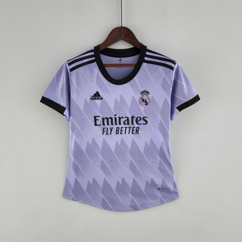 22-23 Real Madrid Away Purple Woman Jersey
