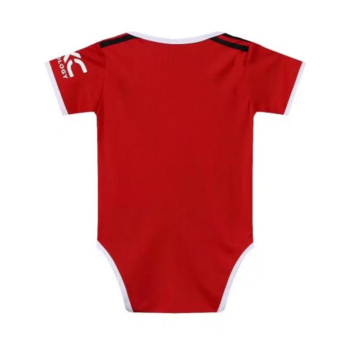 22-23 Manchester United Home Baby crawling suit