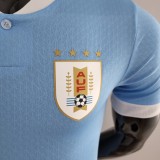 2022 Uruguay Home Player Jersey/2022 乌拉圭主场球员