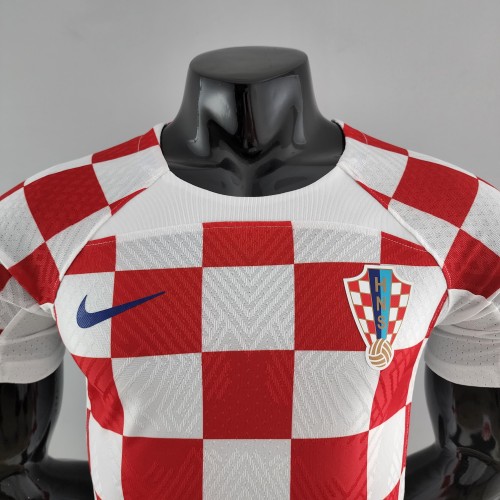 2022 Croatia Home Player Jersey