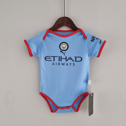 22-23 Man City Home Baby crawling suit