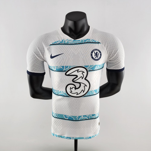 22-23 Chelsea Away White and Blue Player Jersey