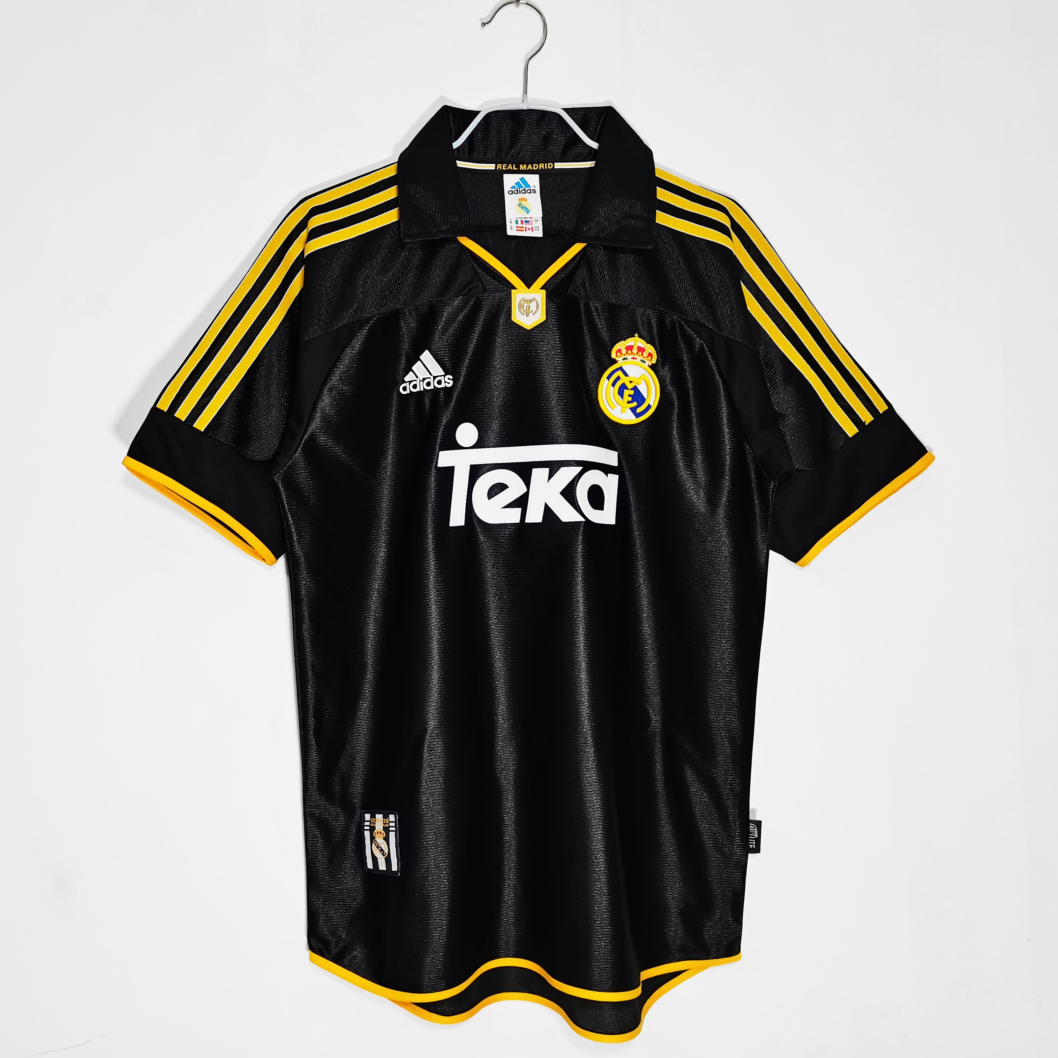 ［完売サイズ:S］REAL MADRID 99-00復刻ユニフォーム 99-01 Real Madrid Away Short Sleeve Retro Jersey