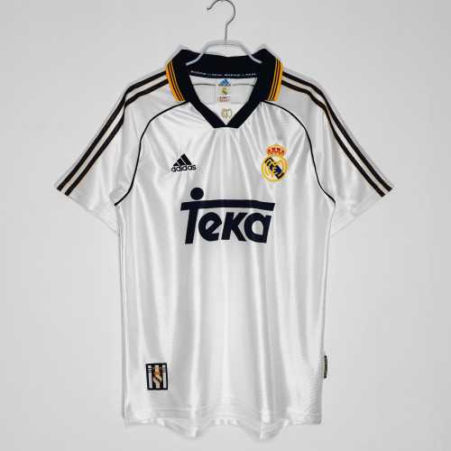 98-00 Real Madrid Home Short Sleeve Retro Jersey