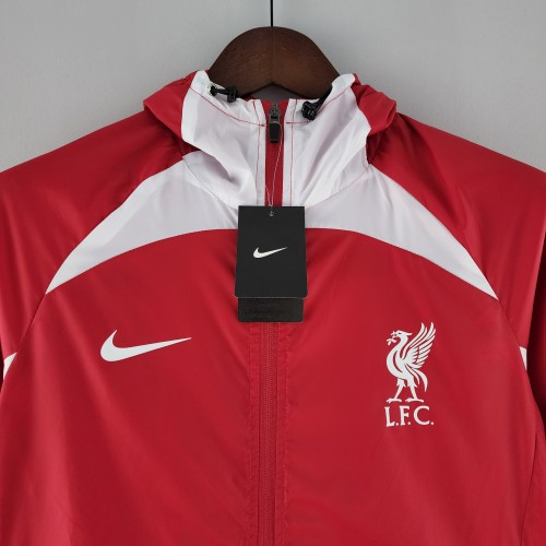 2022 Liverpool Windbreaker Red and White
