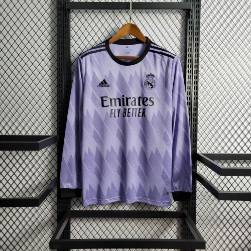 22-23 Real Madrid Away Long Sleeve Jersey
