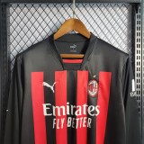 22-23 AC Milan Home Long Sleeve Jersey