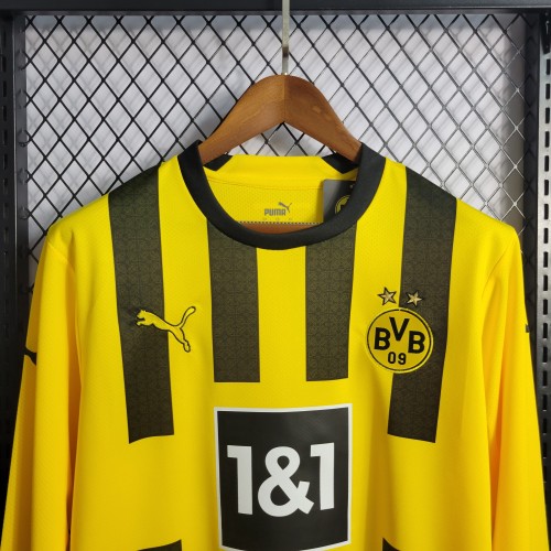 22-23 Dortmund Home Long Sleeve Jersey