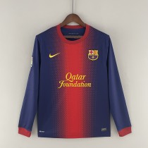 12-13 Barcelona Home  Long Sleeve Retro  Jersey/12-13 巴萨主场长袖