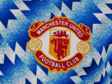 90-92  Manchester United Blue  Long Sleeve Retro Jersey/90-92 曼联长袖