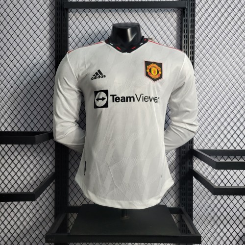 22-23 Manchester United Away Player Version Long Sleeve