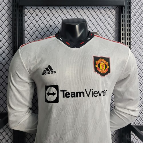 22-23 Manchester United Away Player Version Long Sleeve
