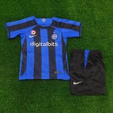 22-23 Inter Milan Home Blue Kids Kit/22-23 国米主场童装