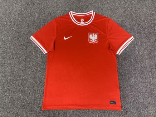 2022 Poland  Red Away Fans Jersey