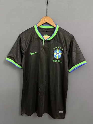 2022 World Cup Brazil Black Fans Jersey