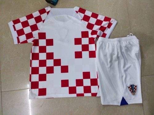 2022 Croatia Home Kids Kit/2022克罗地亚童装