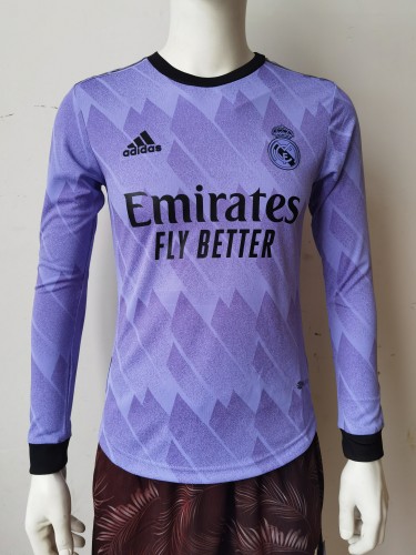 22-23 Real Madrid Away Player Version Long Sleeve