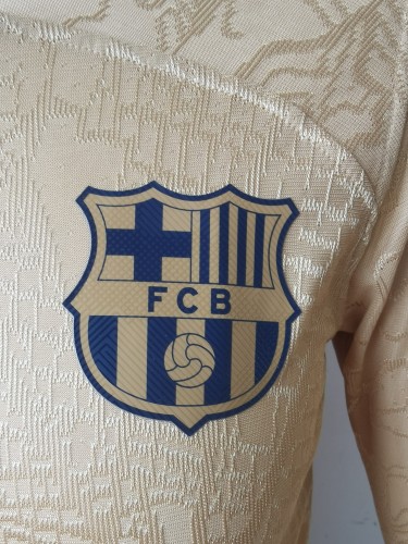 22-23 Barcelona Away Long Sleeve Player Version Jersey