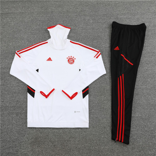 22-23 Bayern Munich White High Collar Training suit