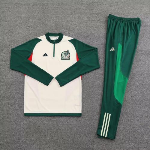 2022  Mexico White and Green Training Suit