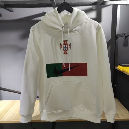 2022 Portugal Black , White and Gray Hoodie