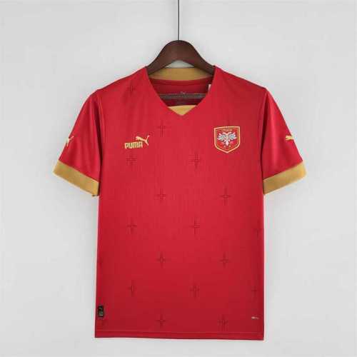 2022 Serbia Red  Fans Jersey