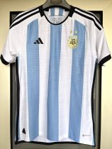 2022 Argentina Home Player Jersey 2 Stars/2022 阿根廷主场球员版2星