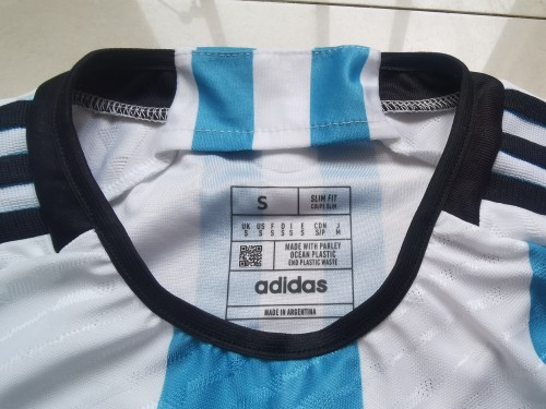 2022 Argentina Home Player Version Long Sleeve Jersey
