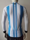 2022 Argentina Home Player Version Long Sleeve Jersey/2022阿根廷主场长袖球员版