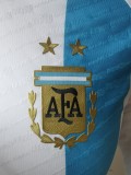 2022 Argentina Home Player Version Long Sleeve Jersey/2022阿根廷主场长袖球员版