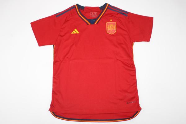 2022 Spain Home  Fans Jersey