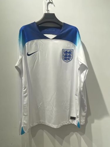 2022 England Home Long Sleeve Fans Jersey