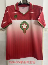 94-95 Morocco Home Red Retro Jersey/94-95 摩洛哥主场