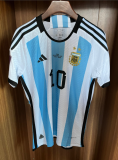 2022 Argentina Home Final Game with 10# MESSI Player Jersey/2022阿根廷主场2星球员决赛版10#MESSI