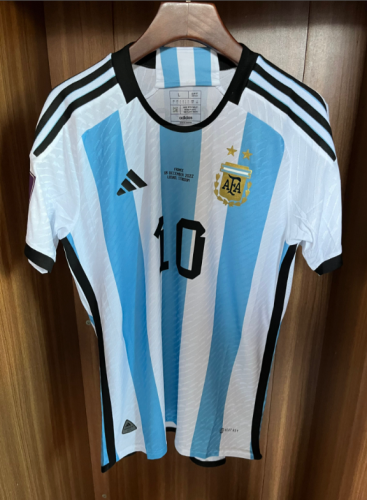 2022 Argentina Home Final Game Player Jersey