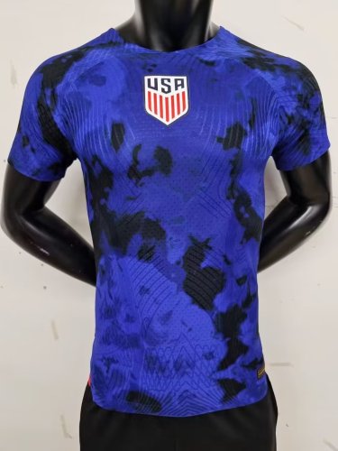 2022 USA  Away Player Version Jersey