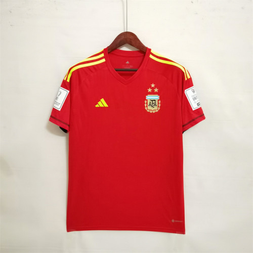 2022 Argentina Red Goal Keeper Jersey (3 Stars)