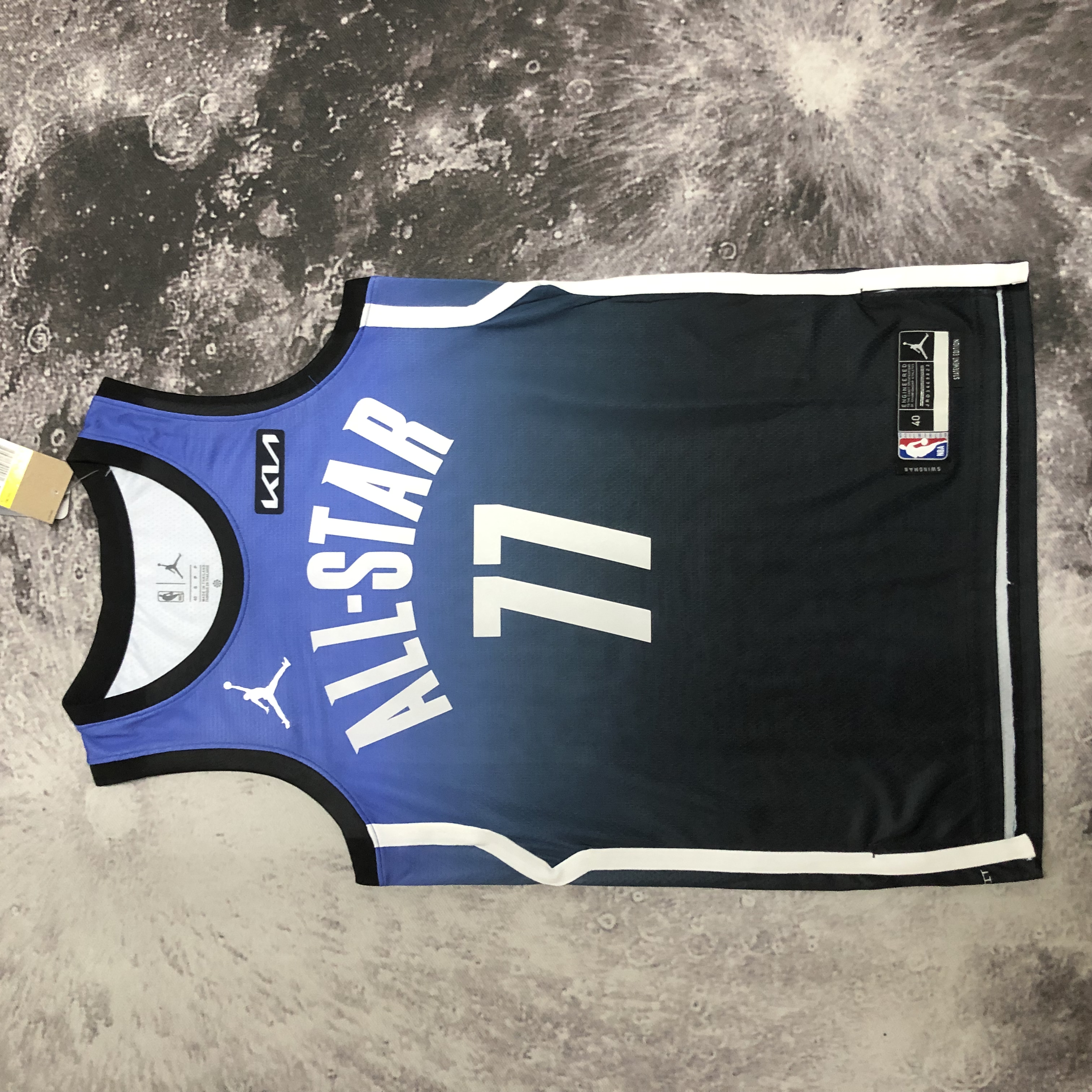 2023 NBA All Star Blue 7#BROWN Hot Pressed Jersey