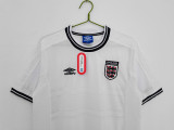 99-01 England Home White Retro Jersey/99-01 英格兰主场