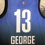 2023 NBA All Star Blue 13#GEORGE  Hot Pressed Jersey