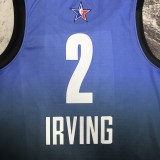 2023 NBA All Star Blue 2#IRVING  Hot Pressed Jersey