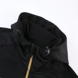 2023 Marseille Black Hoodie Suit