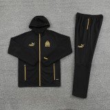 2023 Marseille Black Hoodie Suit