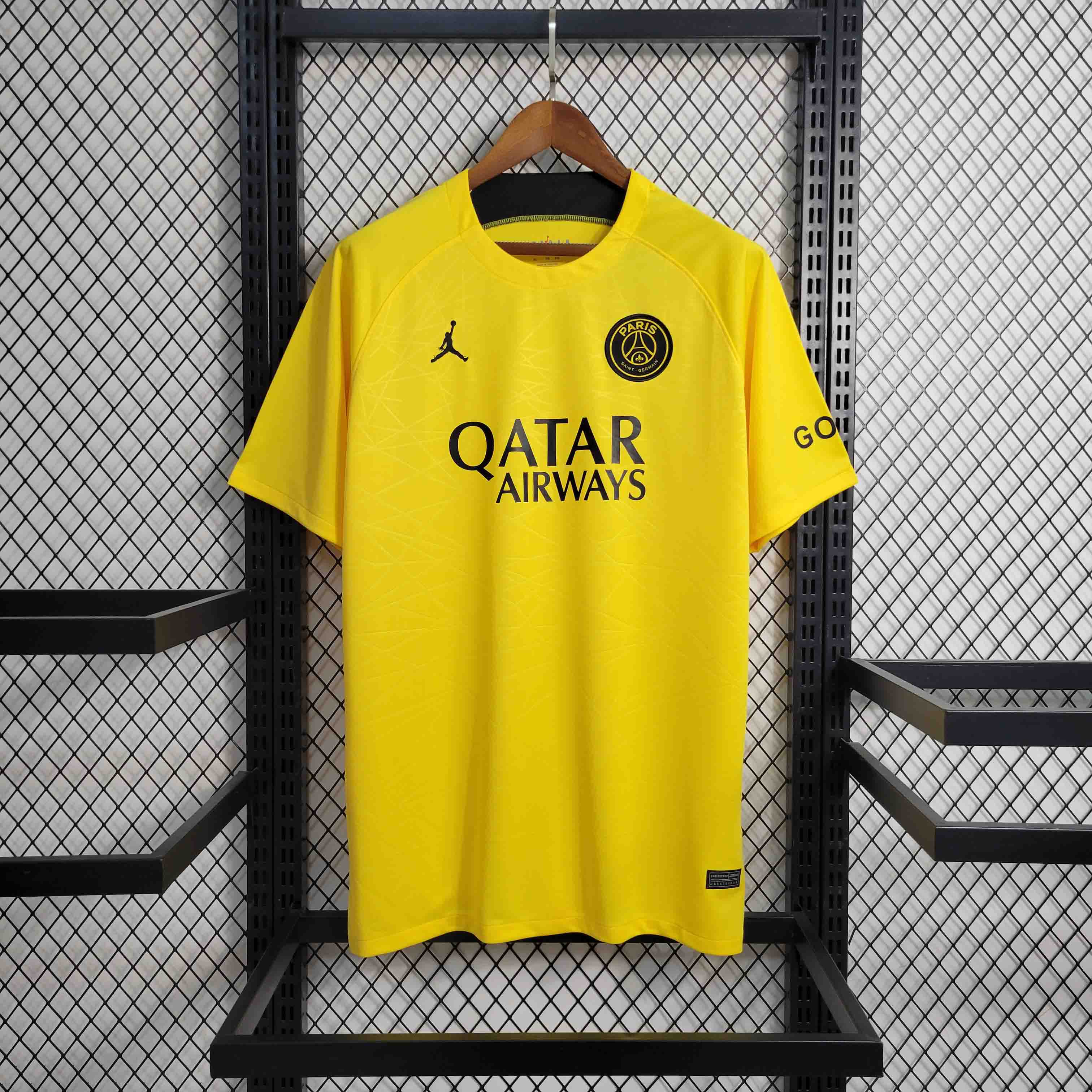 23-24 PSG Yellow Fans Jersey